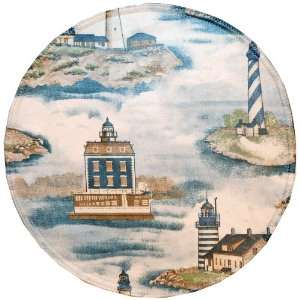   Lighthouse Wipe Clean Charger Center Round Placemat