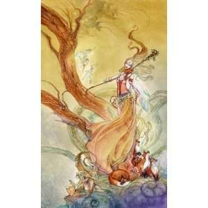  Page of Wands by Stephanie Law 8x10 Ceramic Art Tile 