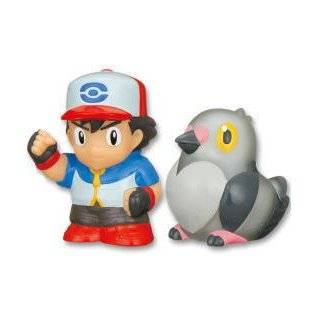 Bandai Best Wishes Pokemon ~2 Finger Puppets   Ash and Pidove 