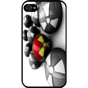 Radioactive Balls Design Rubber Black iphone Case (with bumper 