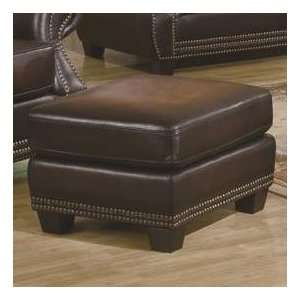    Coby Leather Ottoman by Coaster Fine Furniture