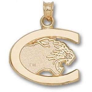   Cougars Solid 10K Gold C Cougar Head Pendant