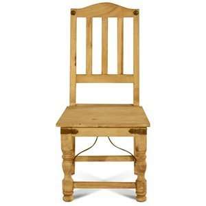 Gonzalez Rustic SIL 14 Indian Side Dining Chair, Natural  
