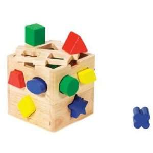  Melissa & Doug Wood Shape Sorting Cube Toy Toys & Games