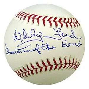  Whitey Ford Signed Ball   Official Major League Ch of the 