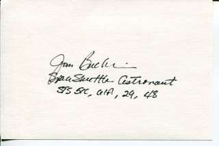James Buchli STS NASA Astronaut Signed Autograph  