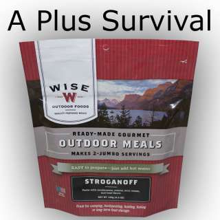 Stroganoff   Wise Foods 2 Serving Food Ration Pouch  