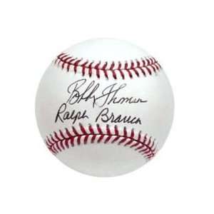 Ralph Branca/Bobby Thomson NL/MLB w/ Date Insc