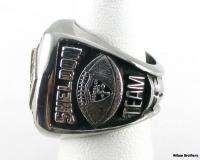 HCAC Champions Frankling Football RING   Div III National Playoffs 40 