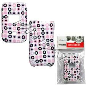 Circle Dots Purple Pink Black White Case Cover Snap On Protective for 
