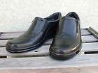 Womens Naturalizer black leather loafers sz 10N shoes with zipper on 