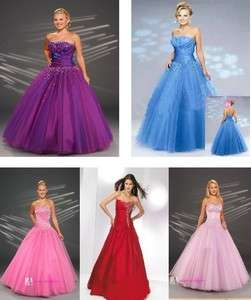 Stock 5 New Evening Dress Ball Prom Gown/Size6 8 10 12 14 16  