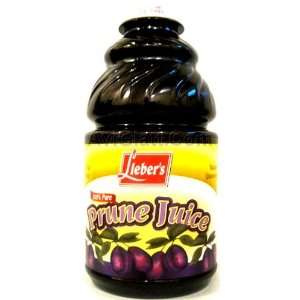Liebers 100% Pure Prune Juice 32 oz  Grocery & Gourmet 