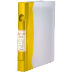   Aidata Durable Molded 1 3 Ring Binder   Yellow Spine
