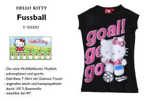 Hello Kitty Fussball T Shirt Top 116 128 140 152 164  