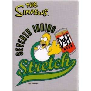  Simpsons Seventh Inning Stretch Homer Duff Magnet SM134 