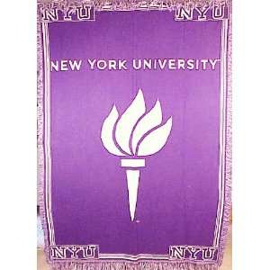 New York University Throw Blanket 