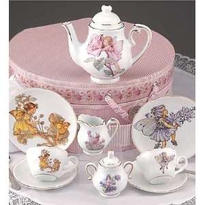  Dishwasher Safe Porcelain Flower Fairy Tea Set with Custom 