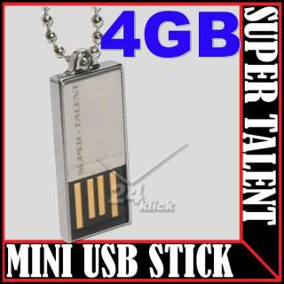 4GB USB STICK 4 GB MEMORY MINI FLASH DISK SUPERTALENT  