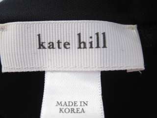 KATE HILL Black A Line Skirt Sz M  