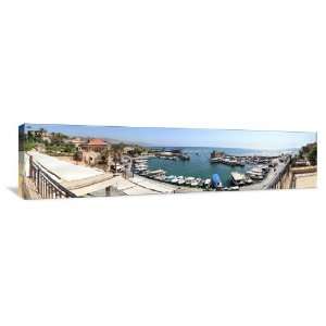  Italian Port and Seaview   Gallery Wrapped Canvas   Museum 