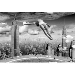 New York Dive by Unknown 36x24 