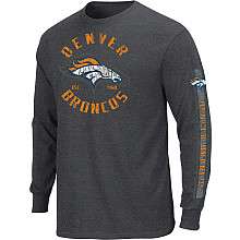 Denver Broncos Gridiron Tough Long Sleeve T Shirt   