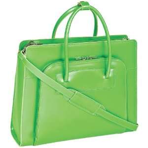  LAKE FOREST 94331 Green Leather Womens Case w/ Removable 