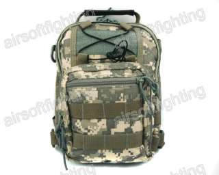1000D Molle Tactical Utility 3 Ways Should Sling Pouch Backpack ACU A 