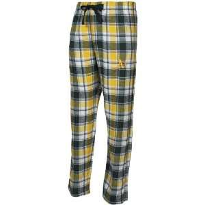 NCAA Oakland Athletics Yellow Black Plaid Legend Flannel Pants  