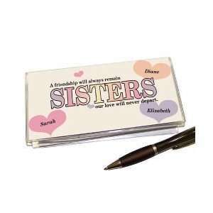  Sisters Friendship Personalized Checkbook Cover
