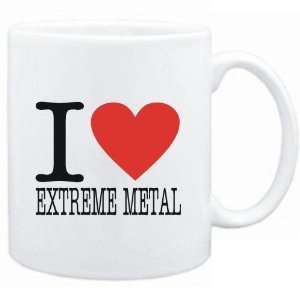    Mug White  I LOVE Extreme Metal  Music