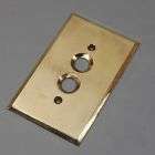 vintage polished brass electrical outlet plate expedited shipping 