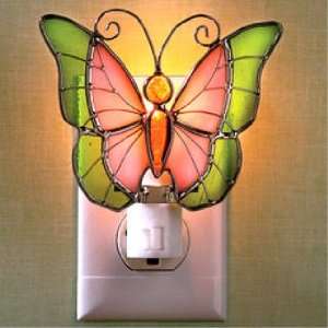  Butterfly Stained Glass Night Light