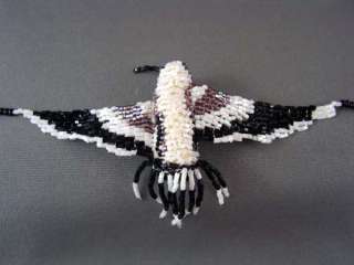 BEADED Glass HUMMINGBIRD Necklace NATIVE SPIRITUAL SYMB  