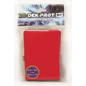   Dek Prot Flat Gaming Card Sleeves Pepper Red 50 Count Toys & Games