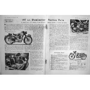    MOTOR CYCLE MAGAZINE 1949 TRIUMPH THUNDERBIRD BELL
