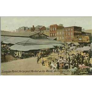  Baltimore, Maryland, ca. 1914  Lexington Market, the largest market 
