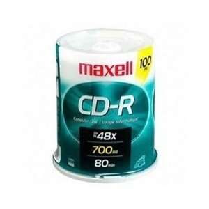  Maxell CD for Music and Data, 100 Pack Spindle 