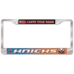  New York Knicks Chrome License Plate Frame Sports 