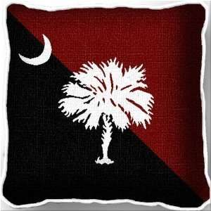 South Carolina Palmetto Moon Pillow   17 x 17 Pillow   South Carolina 