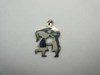   is an adorable Sterling Silver and Marcasite BOY/GIRL Charm Pendant