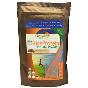 Growing Naturals Organic Rice Protein 1lb Bags  