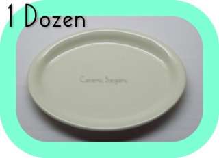   Narrow Rim Oval Platter Ceramic White 13 1/4 Diner Restaurant  