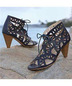 Monroe Main Brand New Womens Cutout Shoe Size 10 M Navy Spring Summer 