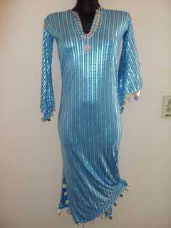   Dance costume galabeya dress baladi / saidi Egypt blue* silver  
