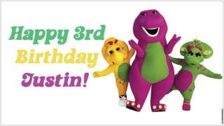 Custom Barney & (and) Friends Birthday Party Banner  