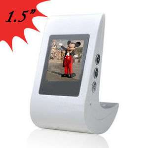   inch LCD 96*64 Swing Design Digital Photo Picture Frame White  
