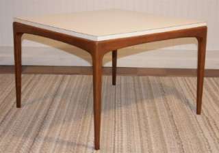   Modern Walnut Florence Knoll style Cocktail Coffee Side Table  