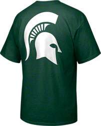 Michigan State Spartans Green Nike Basketball Never Stops T Shirt 